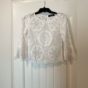 Women’s White Lace Blouse